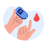Home blood sugar screening icon